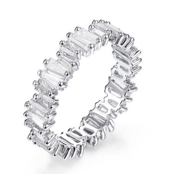 Stackable CZ Band Ring - Picture 7 of 8